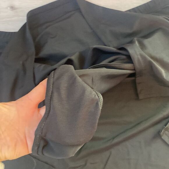 FULLFITALL - Side Slit Swim Skirt Black‎ 22 NWT - Picture 7 of 8